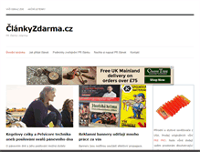 Tablet Screenshot of clankyzdarma.cz